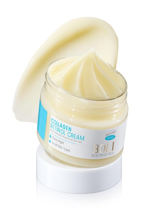 BOLI Retinol Cream for Face, Facial Moisturizer Neck Body Tightening Booster Smooth Night Cream for Men & Women All Skin Types (3.52 oz) - Image 1